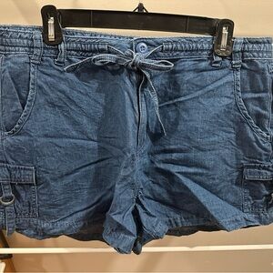 Women's Blue Casual Shorts